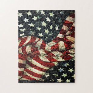 Amerikanische Flagge von Shirley Taylor Puzzle