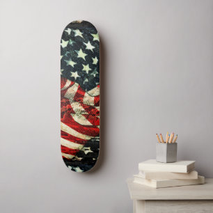 Amerikanische Flagge von Shirley Taylor Skateboard