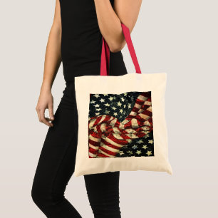 Amerikanische Flagge von Shirley Taylor Tragetasche
