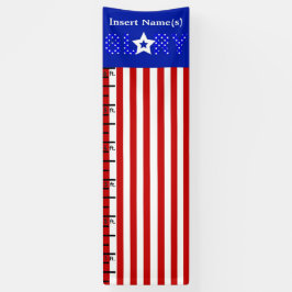 Amerikanische Flagge wachsen Diagramm Banner