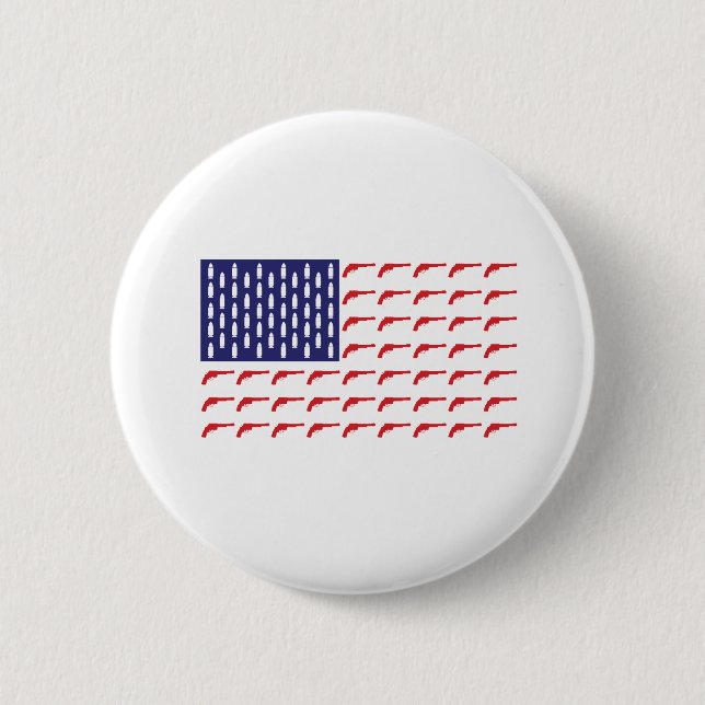 Amerikanische Flagge - Waffen Button (Vorderseite)