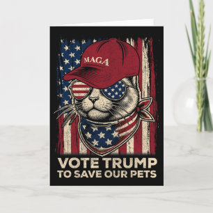 Amerikanische Flagge Wähle Trump Um Unsere Haustie Karte