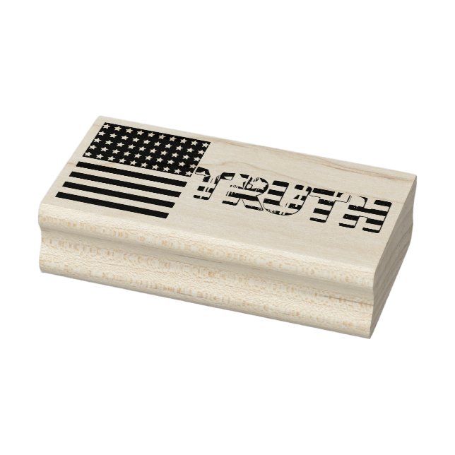 Amerikanische Flagge - Wahrheit Gummistempel (Stempel)