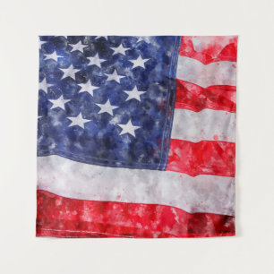 Amerikanische Flagge Wandteppich