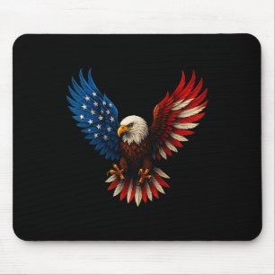 Amerikanische Flagge Weißkopfseeadler Patriotische Mousepad