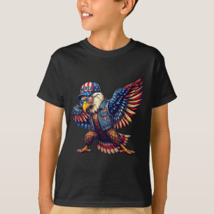 Amerikanische Flagge Weißkopfseeadler patriotische T-Shirt