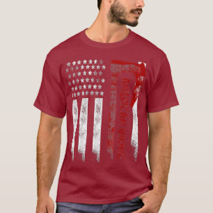 Amerikanische Flagge Wikinger Axt Amerikanisches T-Shirt