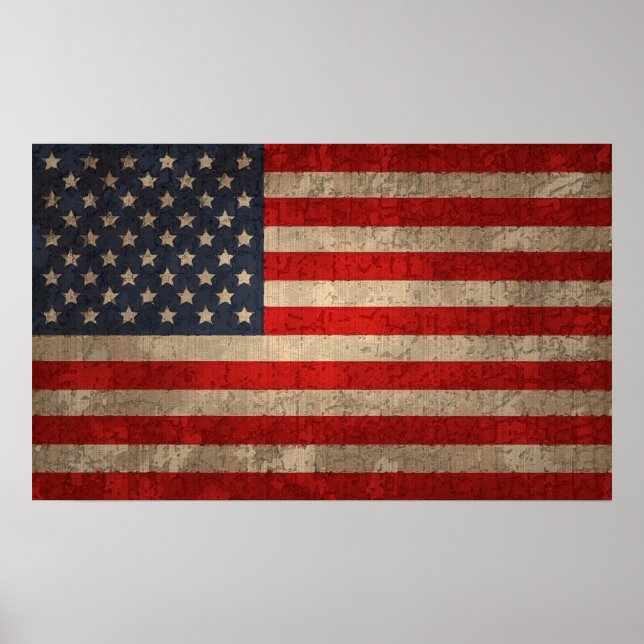 Amerikanische Flagge - xdist Poster (Vorne)