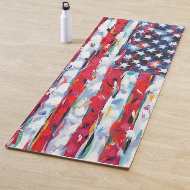 Amerikanische Flagge Yogamatte (Beispiel)
