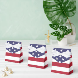 Amerikanische Flagge - Zelt-Gefallen-Box Geschenkschachtel