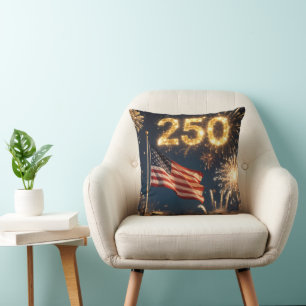 Amerikanische Flagge zur 250. Geburtstagsfeier Kissen