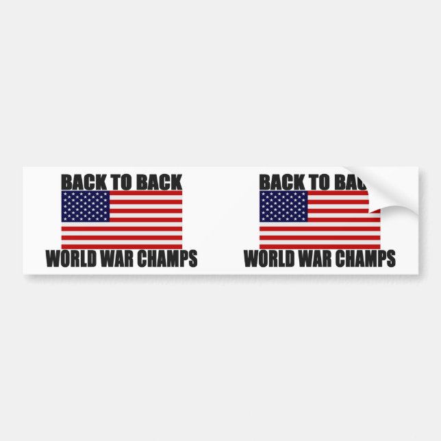 Amerikanische Flagge zurück zu hinteren Autoaufkleber (Vorne)