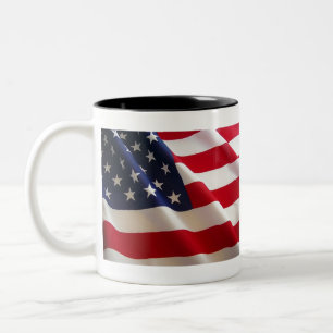 Amerikanische Flagge Zweifarbige Tasse