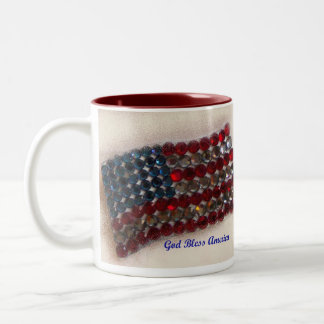 Amerikanische Flagge Zweifarbige Tasse