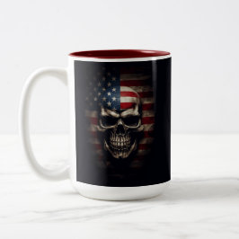Amerikanische Flagge Zweifarbige Tasse