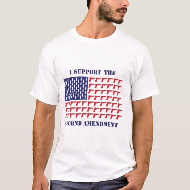 Amerikanische Flagge - Zweite Änderung T-Shirt (Vorderseite)