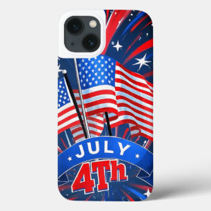 Amerikanische Flaggen am 4. Juli Case-Mate iPhone Hülle