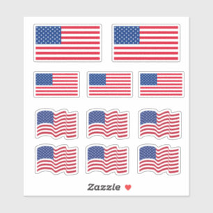 Amerikanische Flaggen Aufkleber