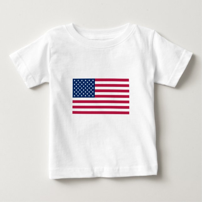 Amerikanische Flaggen-Baby-T - Shirt (Vorderseite)