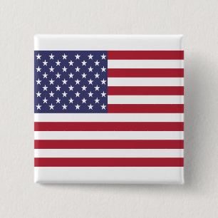 Amerikanische Flaggen-Button-Knopf Button