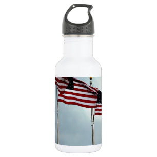 Amerikanische Flaggen Flaggen Sterne Streifen Unab Trinkflasche