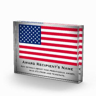 Amerikanische Flaggen-kundenspezifischer Auszeichnung