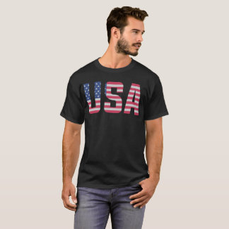 Amerikanische Flaggen-patriotischer T - Shirt USA