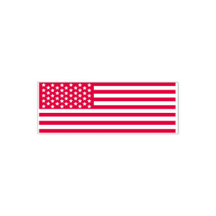 Amerikanische Flaggen-patriotisches US Flagge USA Permastempel