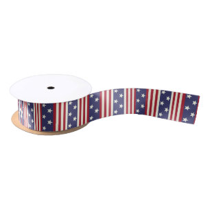 Amerikanische Flaggen-patriotisches US Flagge USA Satinband