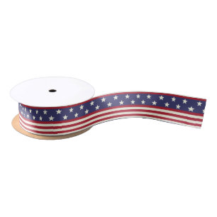 Amerikanische Flaggen-patriotisches US Flagge USA Satinband