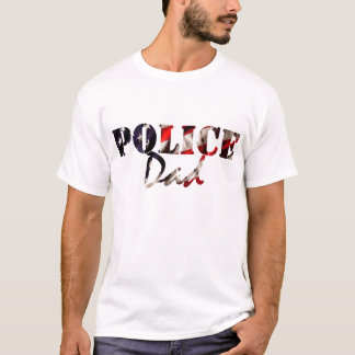 Amerikanische Flaggen-Polizei-Vater T-Shirt