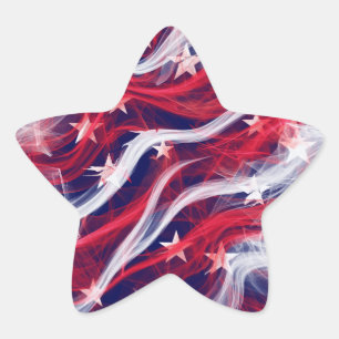 Amerikanische Flaggen-Sterne-Aufkleber (Blatt mit Stern-Aufkleber