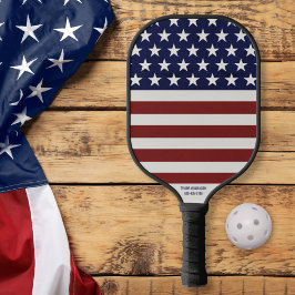 Amerikanische Flaggen, Striche für Ihren eigenen T Pickleball Schläger