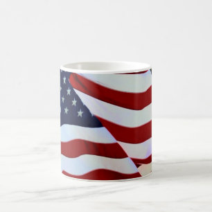Amerikanische Flaggen-Tasse Kaffeetasse