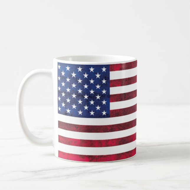 Amerikanische Flaggen-Tasse Tasse (Links)