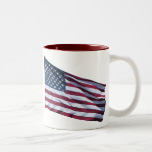 Amerikanische Flaggen-Tasse Zweifarbige Tasse