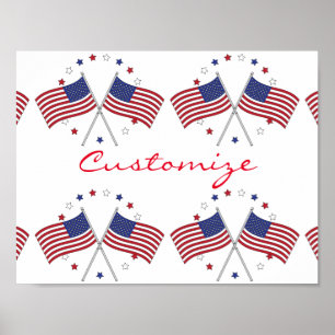 Amerikanische Flaggen Thunder_Cove Patriotisch 4. Poster