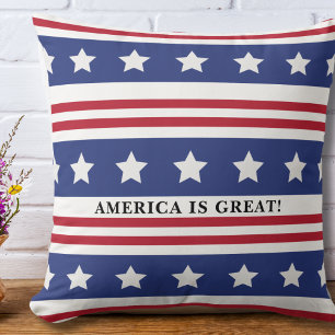 Amerikanische Flaggen US Flagge Amerika ist groß Kissen