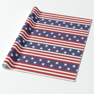 Amerikanische Flaggen US Flagge USA Patriotic Geschenkpapier