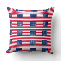 Amerikanische Flaggen-Wurfkissen – Patriotische St