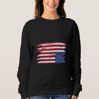 Amerikanische Flaggenangst in den patriotischen US Sweatshirt