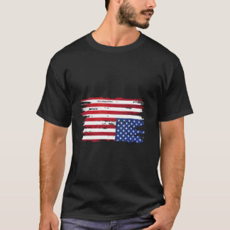 Amerikanische Flaggenangst in den patriotischen US T-Shirt