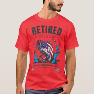 Amerikanische Flaggenfischerei erschöpft seit 2022 T-Shirt