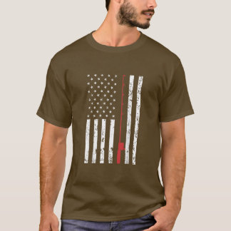 Amerikanische Flaggenfischerei - Vereinigte Staate T-Shirt