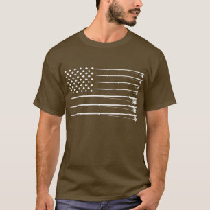 Amerikanische Flaggenfischerei - Vereinigte Staate T-Shirt