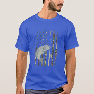 Amerikanische Flaggenfischerei - Vereinigte Staate T-Shirt