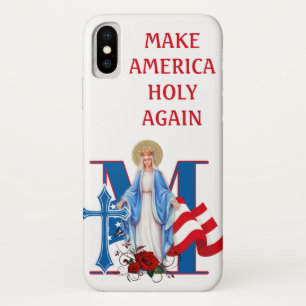 AMERIKANISCHE FLAGGENFLAGGE JUNGFRAU MARIA RELIGI Case-Mate iPhone HÜLLE