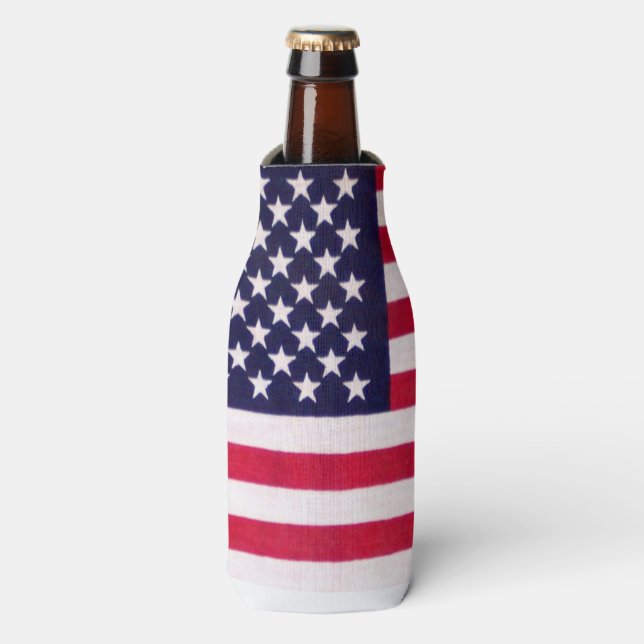 Amerikanische Flaggenflasche cooler Flaschenkühler (Flaschenvorderseite)