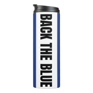 Amerikanische Flaggengestaltung zur Unterstützung  Thermosbecher