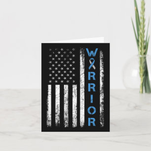 Amerikanische Flaggenkrieger - Typ 1 Diabetes Awar Karte